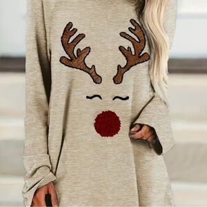 Reindeer Long Sleeve Shirt XL NEW 🎄🎄🎄